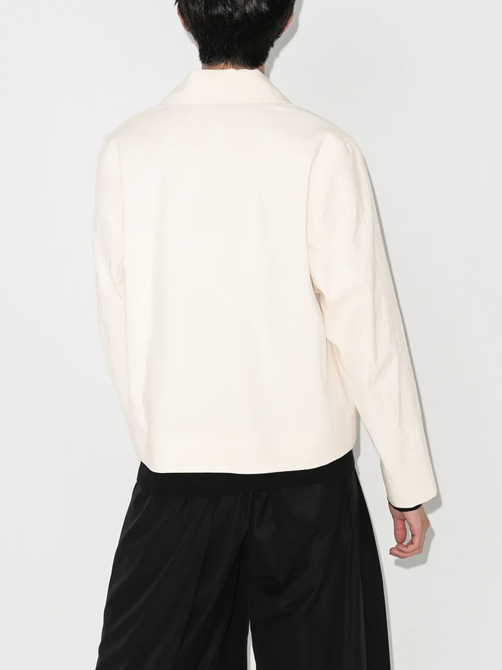 STEFAN COOKE SLASHED COTTON SHIRT JACKET