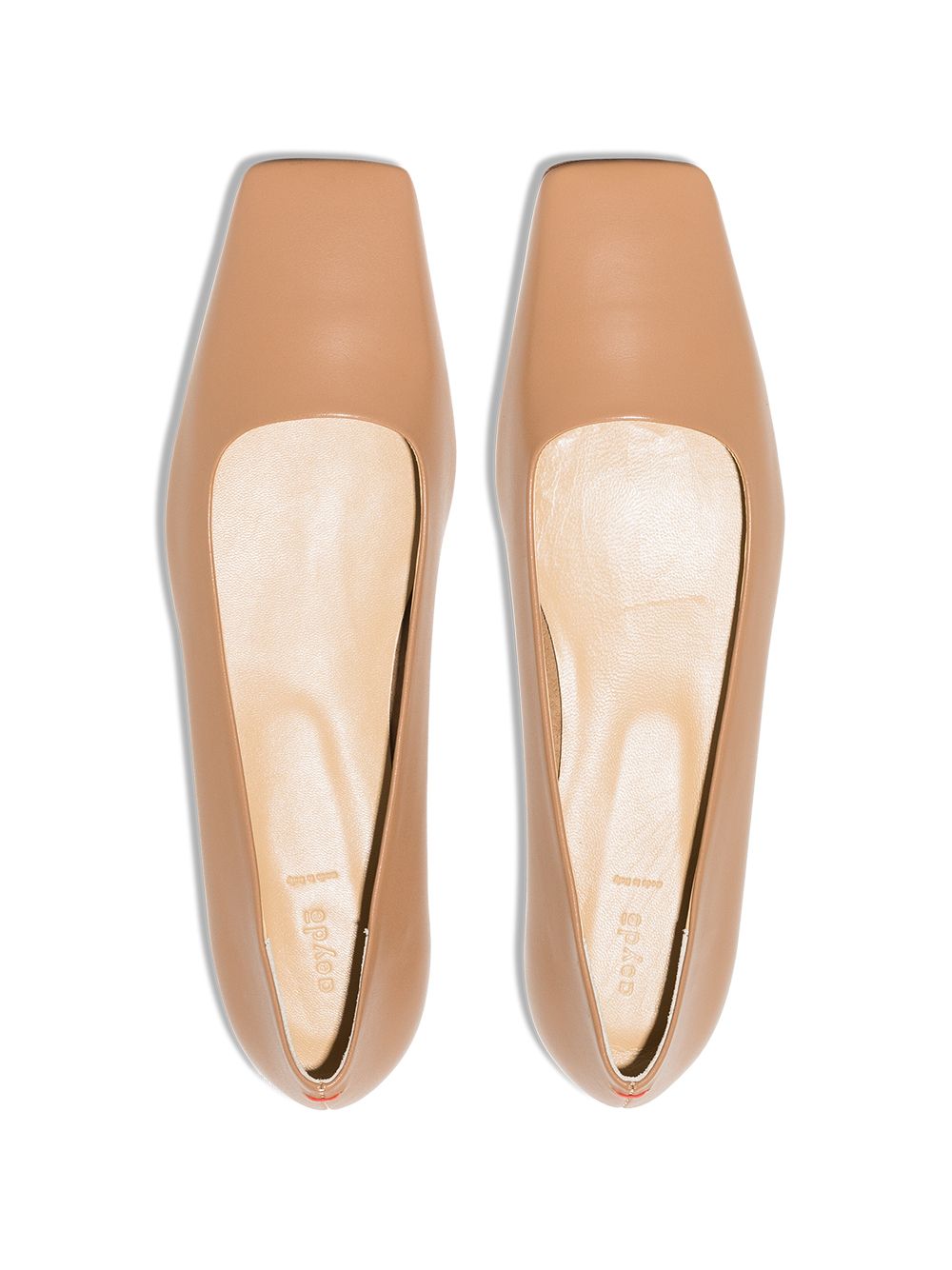 фото Aeyde gina square-toe ballerina shoes