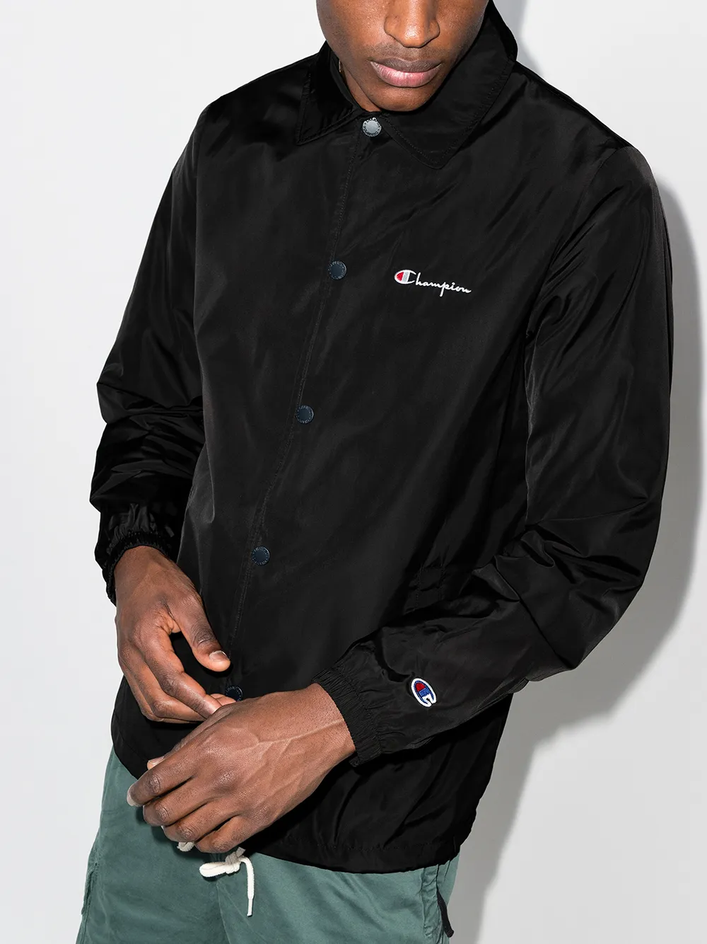 Image 2 of Champion CHAMP LOGO JKT BLK