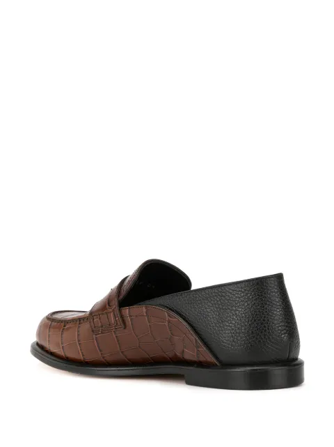 loewe croc loafers