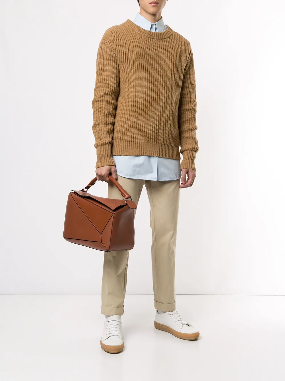 LOEWE Puzzle grote draagtas Bruin