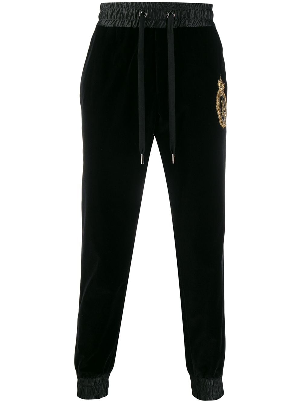 фото Dolce & Gabbana спортивные брюки с вышитым логотипом