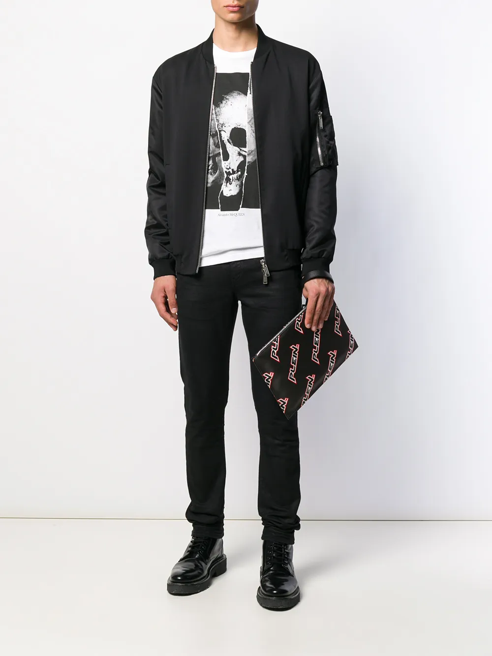 Philipp Plein 로고 프린트 클러치 | Image 2