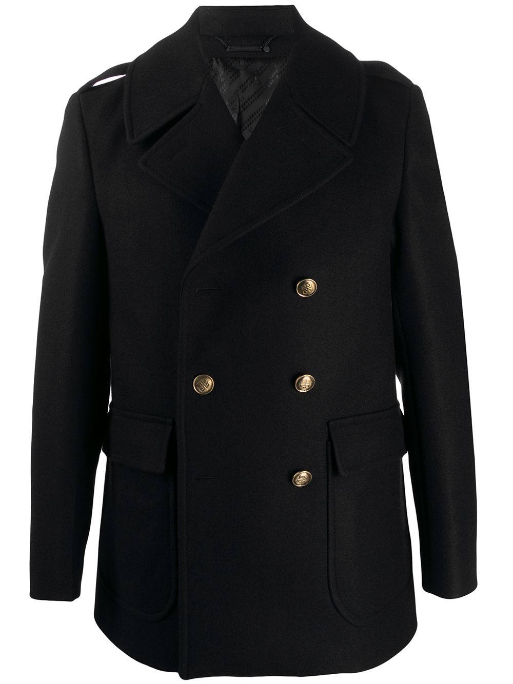 фото Givenchy двубортное пальто с воротником