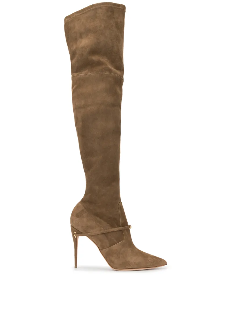 JENNIFER CHAMANDI OVER THE KNEE POINTED BOOTS