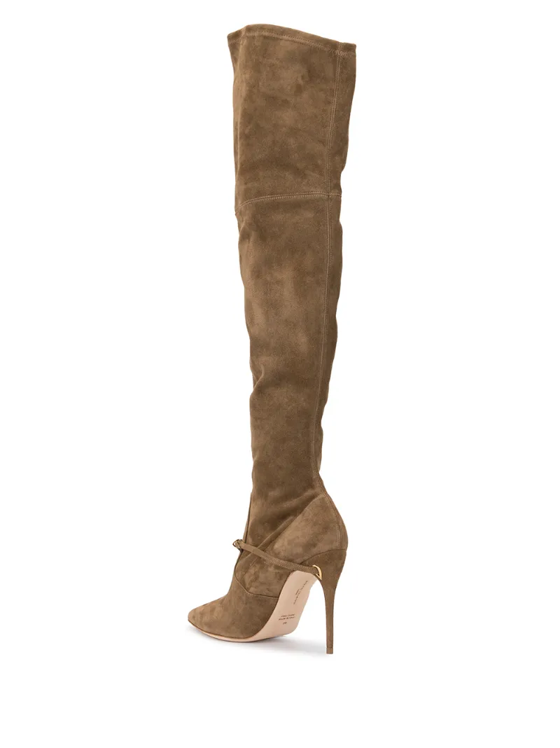 JENNIFER CHAMANDI OVER THE KNEE POINTED BOOTS
