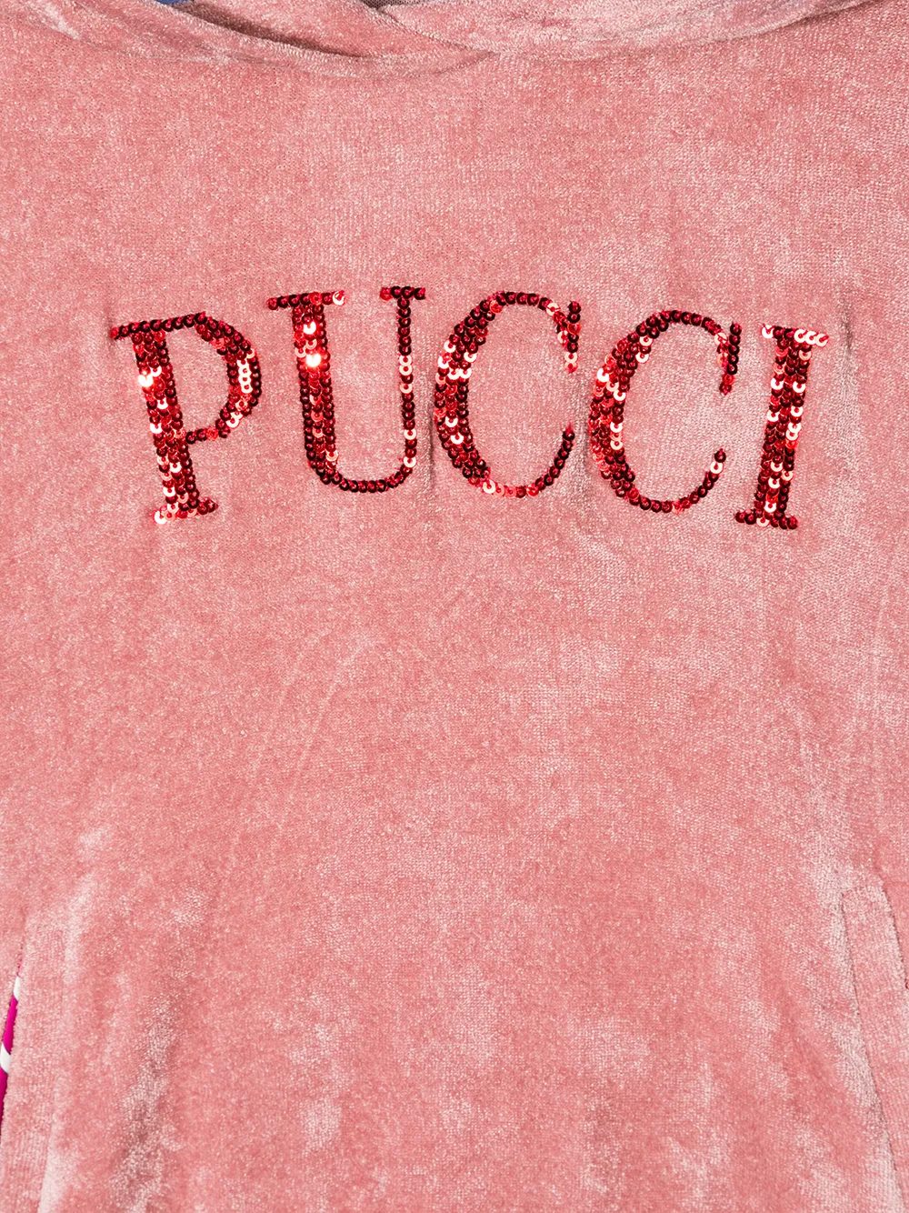 PUCCI Junior Hoodie met pailletten Roze