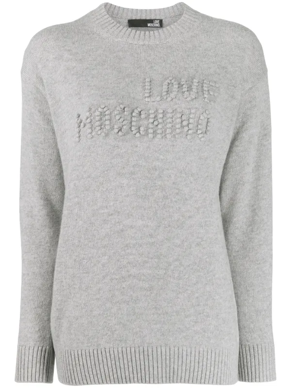 moschino jumper grey