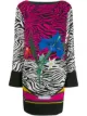 Image 1 of Cavalli Class floral animal print dress