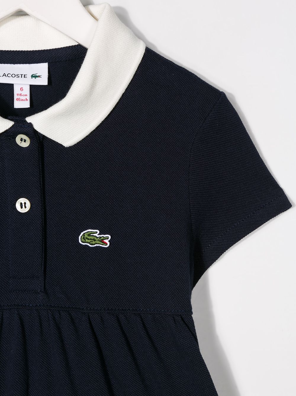 фото Lacoste Kids платье с вышитым логотипом