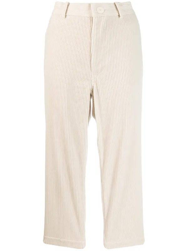 corduroy cropped trousers