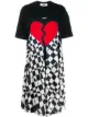 Image 1 of MSGM broken heart foulard T-shirt dress