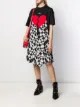 Image 2 of MSGM broken heart foulard T-shirt dress
