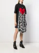 MSGM broken heart foulard T-shirt dress
