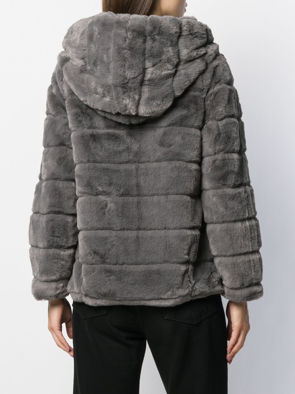 фото Apparis hooded faux-fur jacket