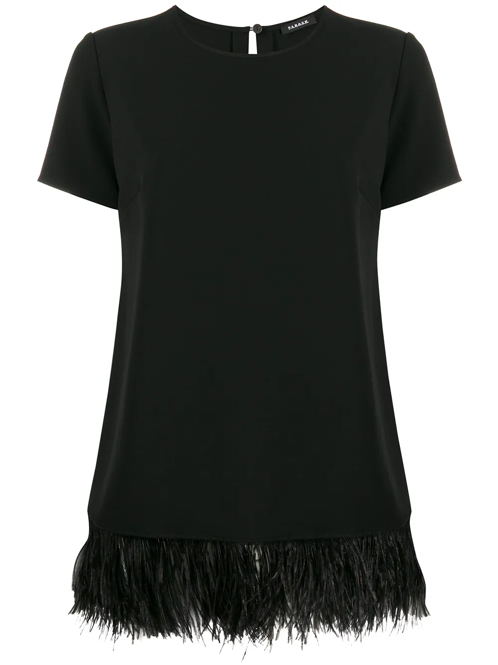 P.A.R.O.S.H. Top Mit Federsaum 1hVMM rfLR5 P.A.R.O.S.H. Top Mit Federsaum 1hVMM rfLR5