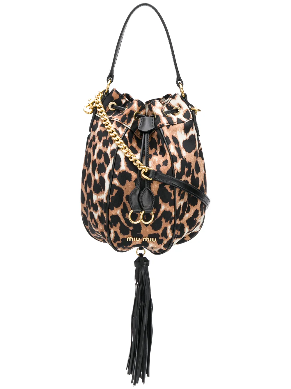 Miu Miu Leopard Print Bucket Bag Farfetch