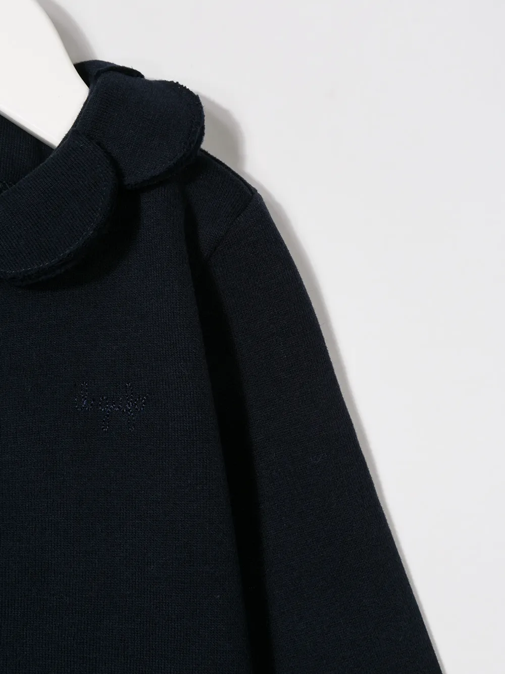 Il Gufo Jas met gewelfde kraag Blauw