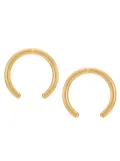 Valentino Garavani Rockstud-embellished curved earrings - Gold