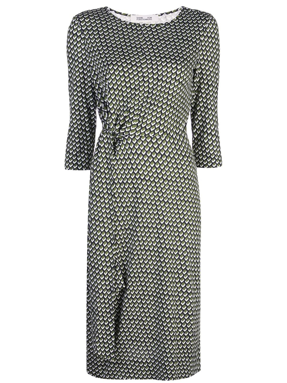 фото Diane von Furstenberg платье миди с узором