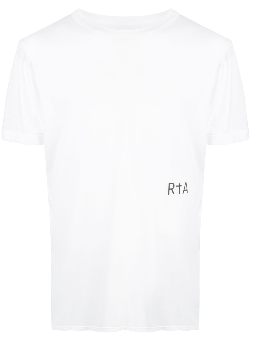 Rta Crew Neck Logo Printed T-shirt In White