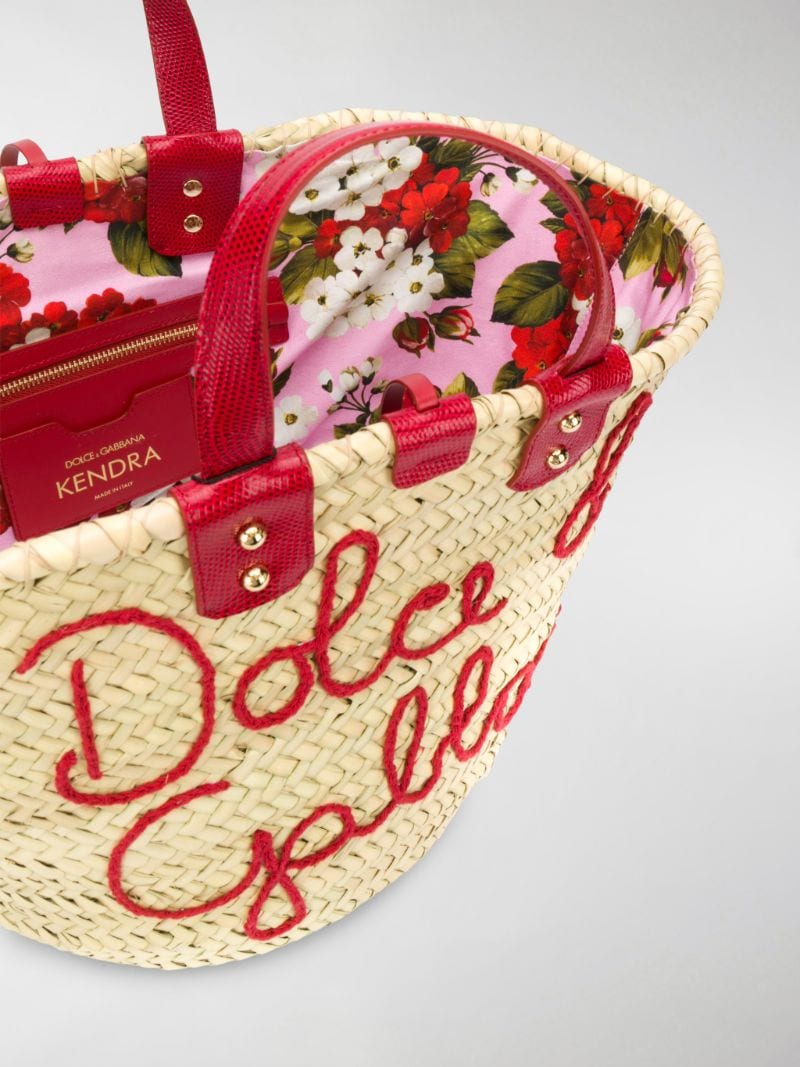 dolce gabbana raffia bag