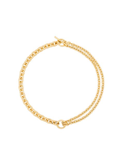 All Blues Colar decorrente dupla em ouro 18k