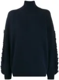 Barrie textured sleeves detail jumper - Blue