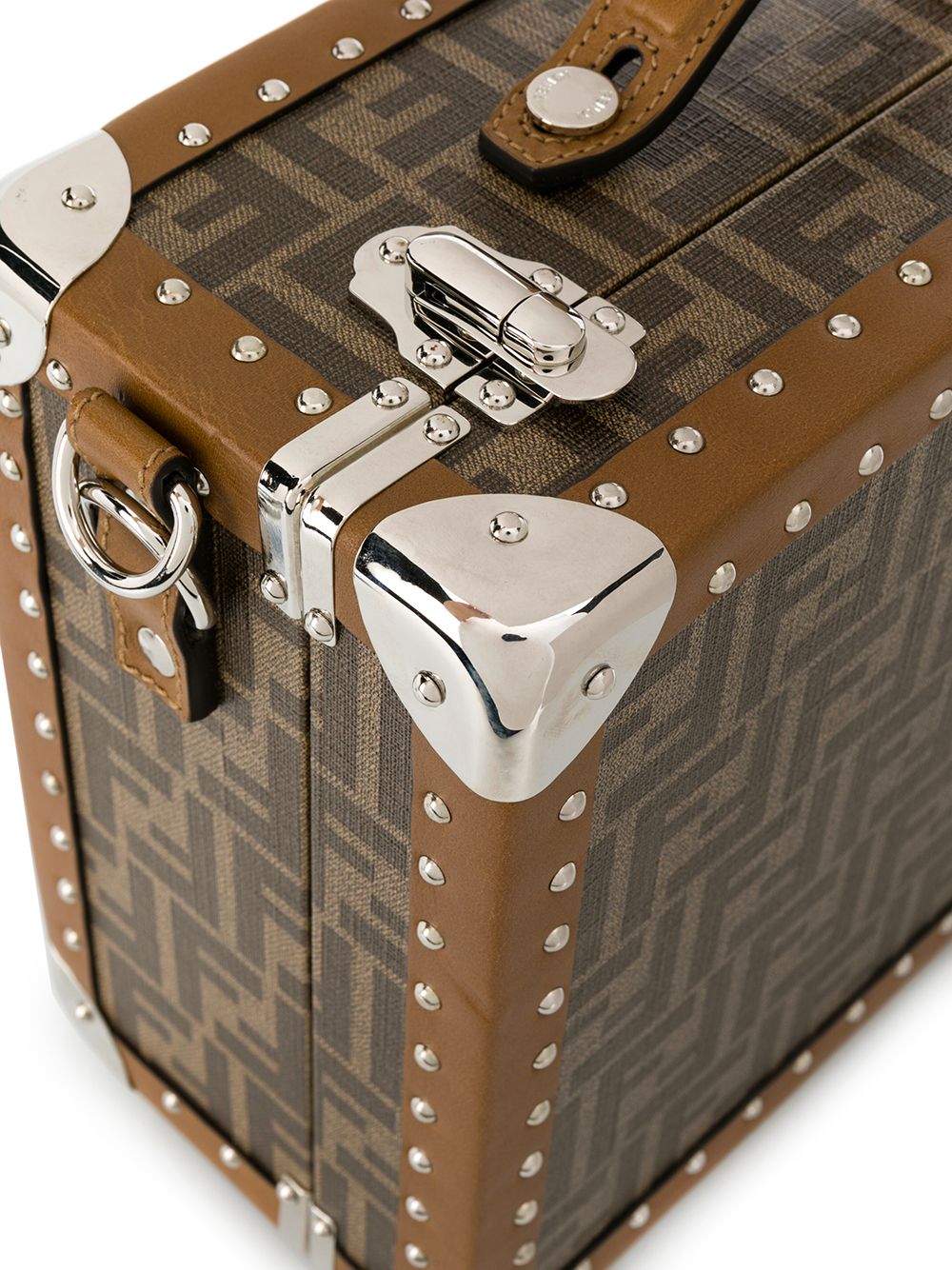 фото Fendi маленький чемодан с узором ff