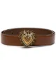Image 1 of Dolce & Gabbana Devotion pearl-embellished leather belt