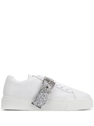 Miu Miu Glitter Strap Sneakers - Farfetch