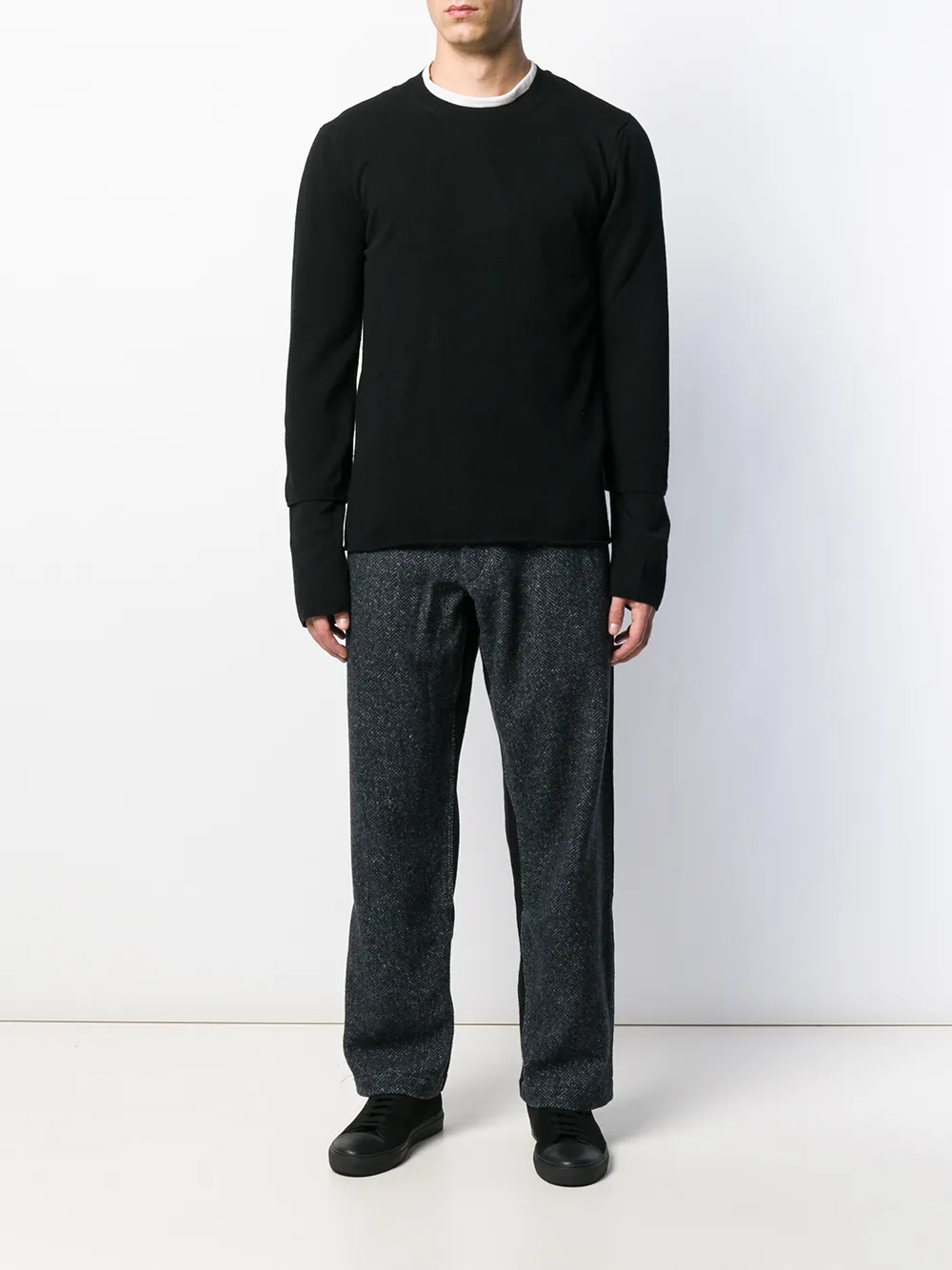 Comme Des Garçons Shirt Broek met wijde pijpen - Zwart