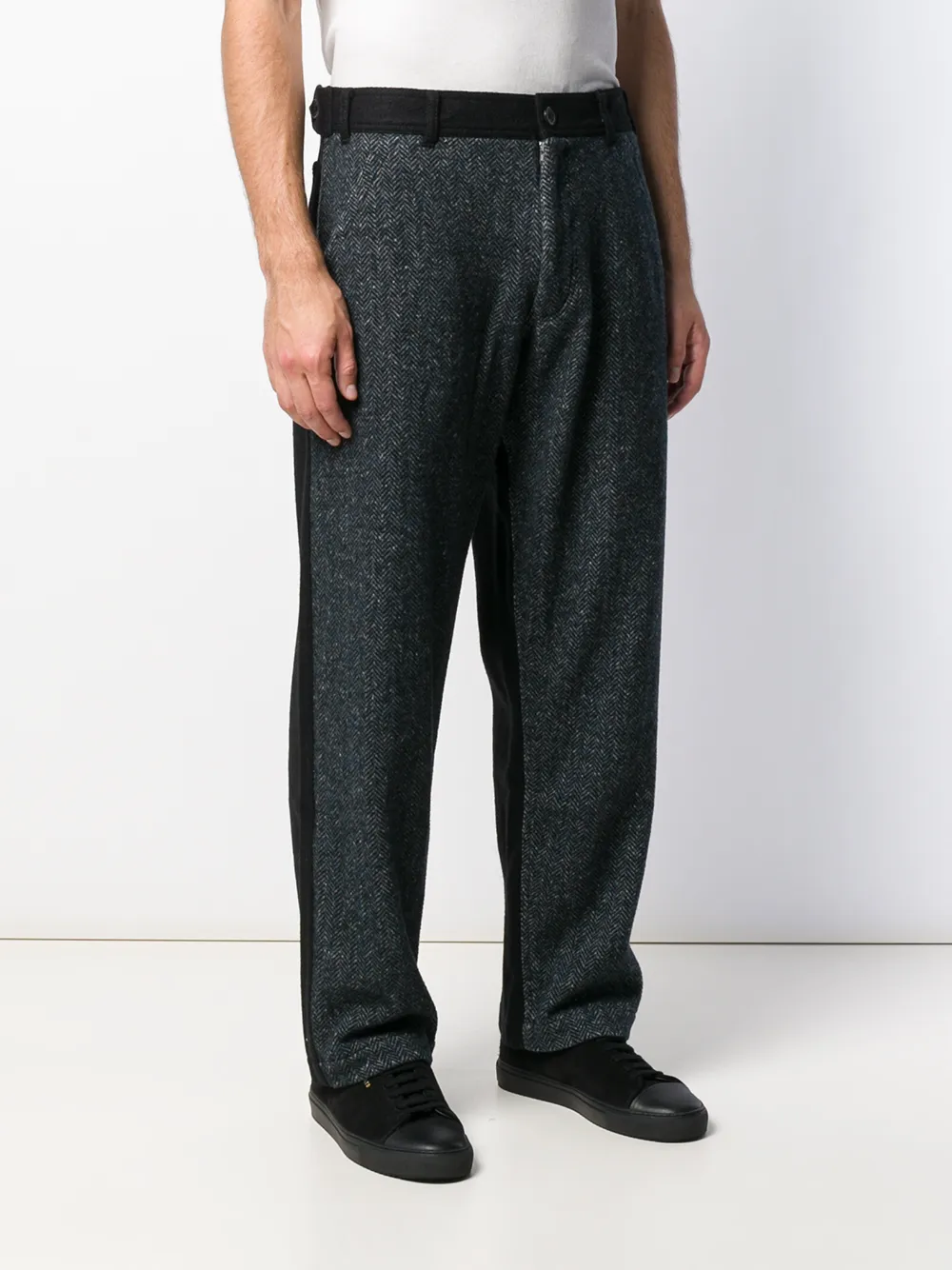 Comme Des Garçons Shirt Broek met wijde pijpen Zwart