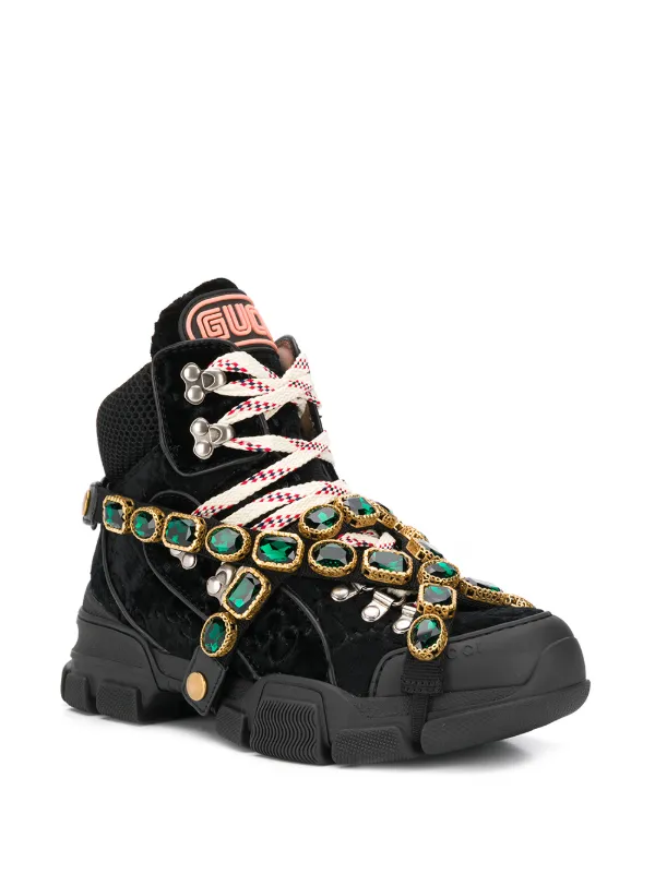 gucci flashtrek chunky sneakers