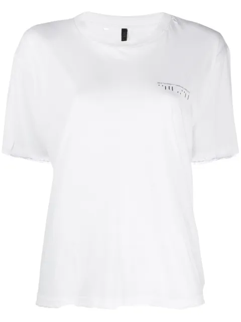 UNRAVEL PROJECT contrasting print T-shirt