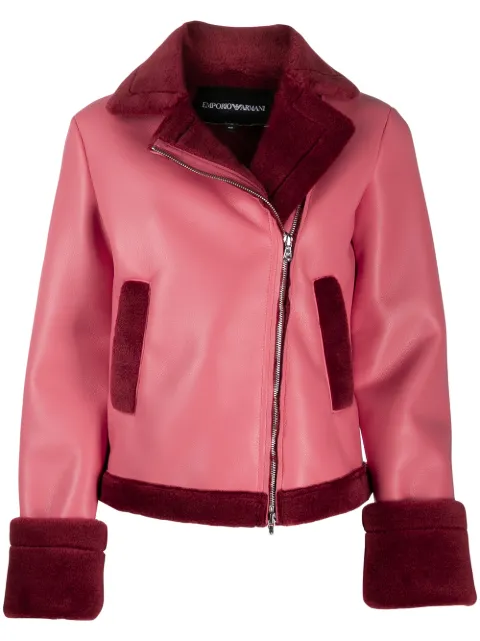 armani shearling jacket
