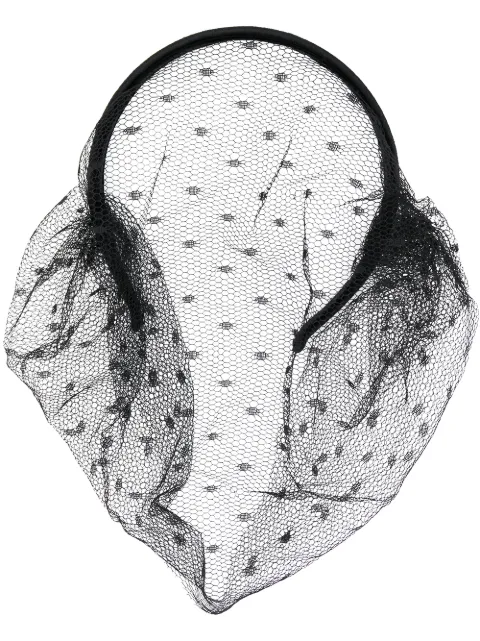 RED(V) point d'esprit veil headband