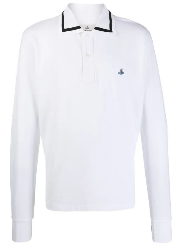 vivienne westwood black long sleeve polo
