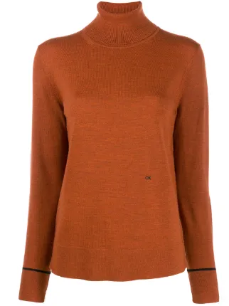 calvin klein orange jumper