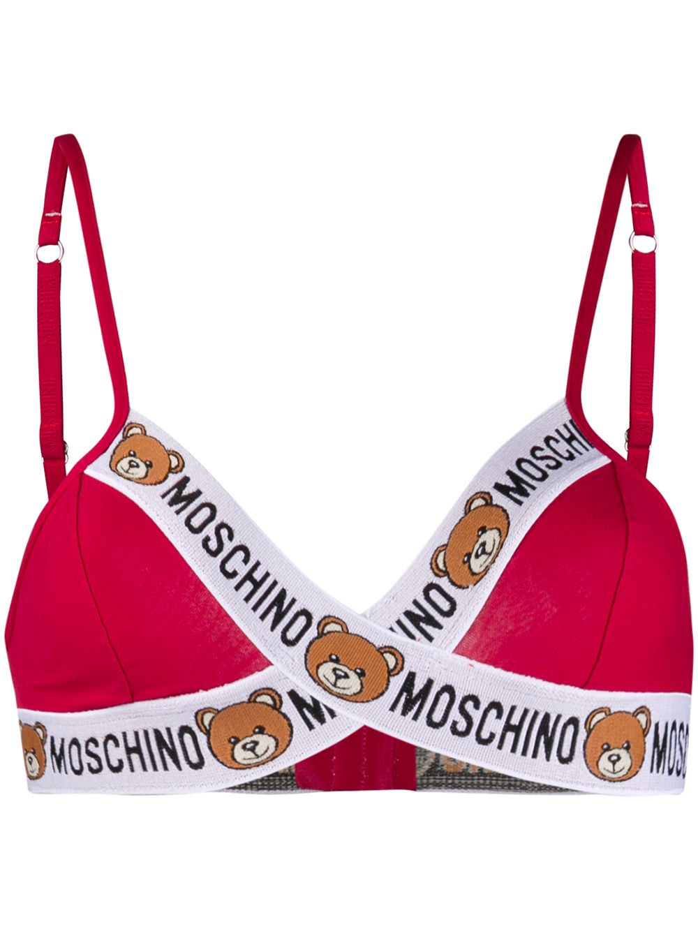 фото Moschino бюстгальтер teddy bear с треугольными чашками