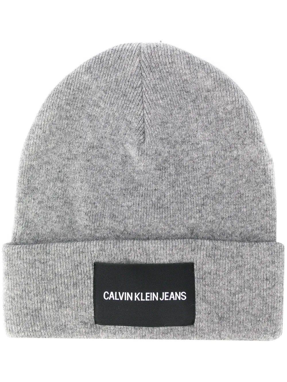calvin klein white beanie