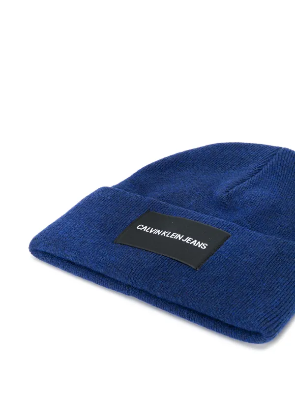 calvin klein patch beanie