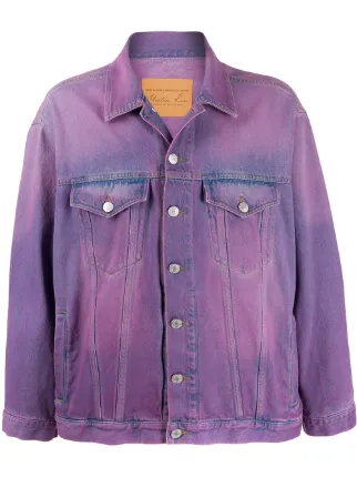 mens purple jean jacket