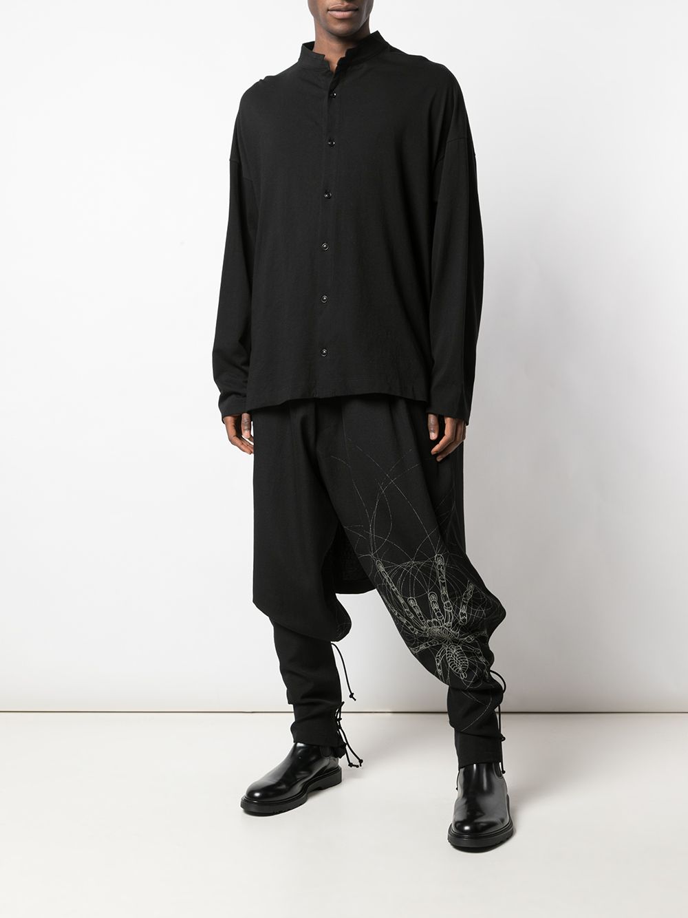 фото Yohji yamamoto брюки со шнуровкой