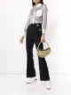 Image 2 of Comme Moi button-embellished flared trousers
