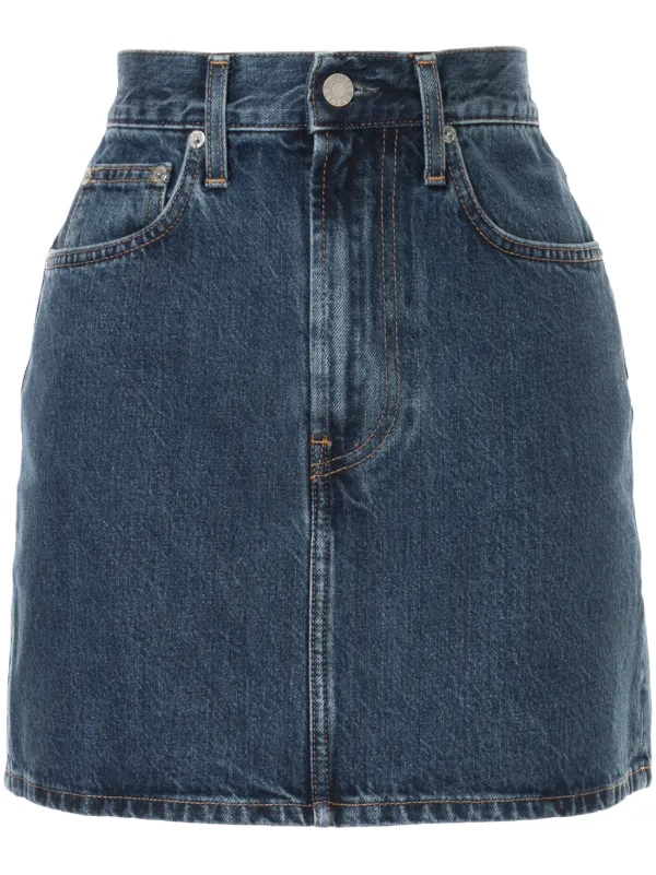 helmut lang denim skirt