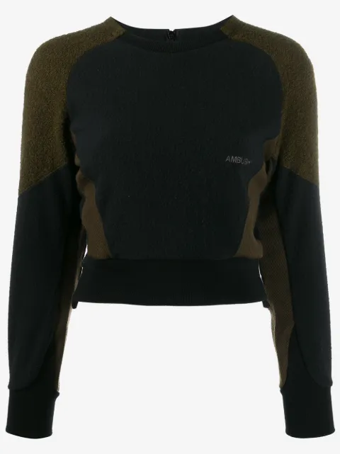 AMBUSH fleece panel sweatshirt