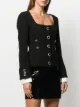 Alessandra Rich fitted scoop neck blazer