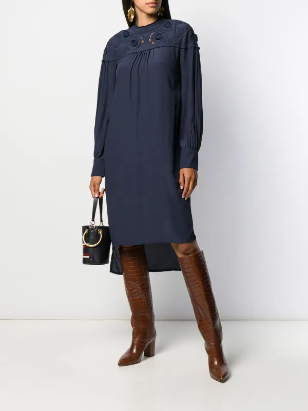 floral embroidered shift dress Rooting For You Natural Embroidered Shift Dress – Shop the Mint main image 1