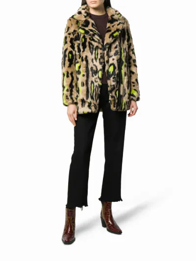 Chloe leopard faux-fur jacket | Apparis 